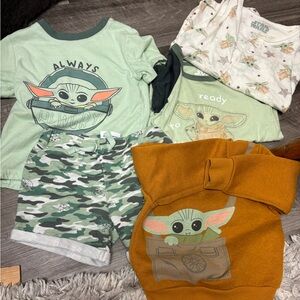 Lot of Star Wars Grogu infant clothes- size 24 months